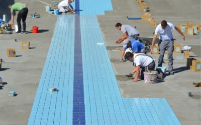 Počelo postavljanje pločica u olimpijskom bazenu