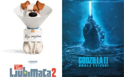 U kinu: Tajni život ljubimaca 2 – sinkronizirano i Godzilla II: Kralj zvijeri (2D i 3D)
