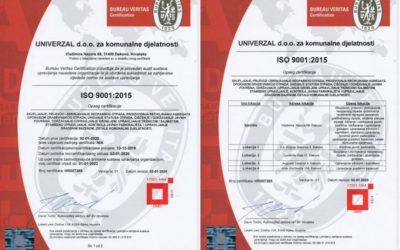 Univerzalu certifikat ISO 9001:2015