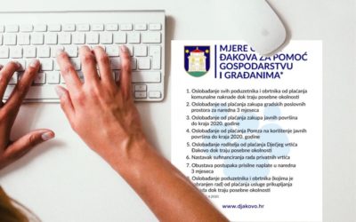 Mjere Grada Đakova za pomoć gospodarstvu