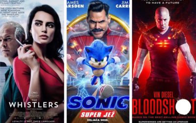 U kinu: Zviždači, Sonic: Super Jež i Bloodshot