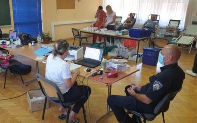 Uspješno održana akcija dobrovoljnog darivanja krvi u Policijskoj upravi osječko-baranjskoj