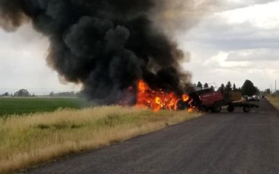 Zapalio se traktor tijekom obavljanja poljoprivrednih radova