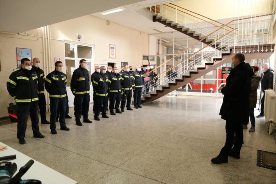 Župan Ivan Anušić zahvalio se vatrogascima iz OBŽ koji su bili na potresom stradalom području