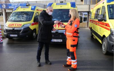 Županija nabavila tri nova vozila za Hitnu pomoć