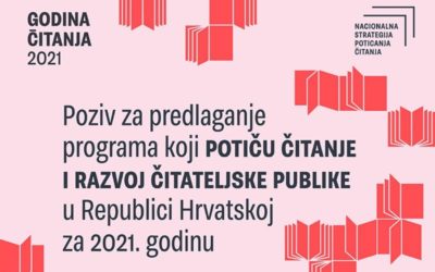 Objavljen Javni poziv za predlaganje programa koji potiču čitanje i razvoj čitateljske publike