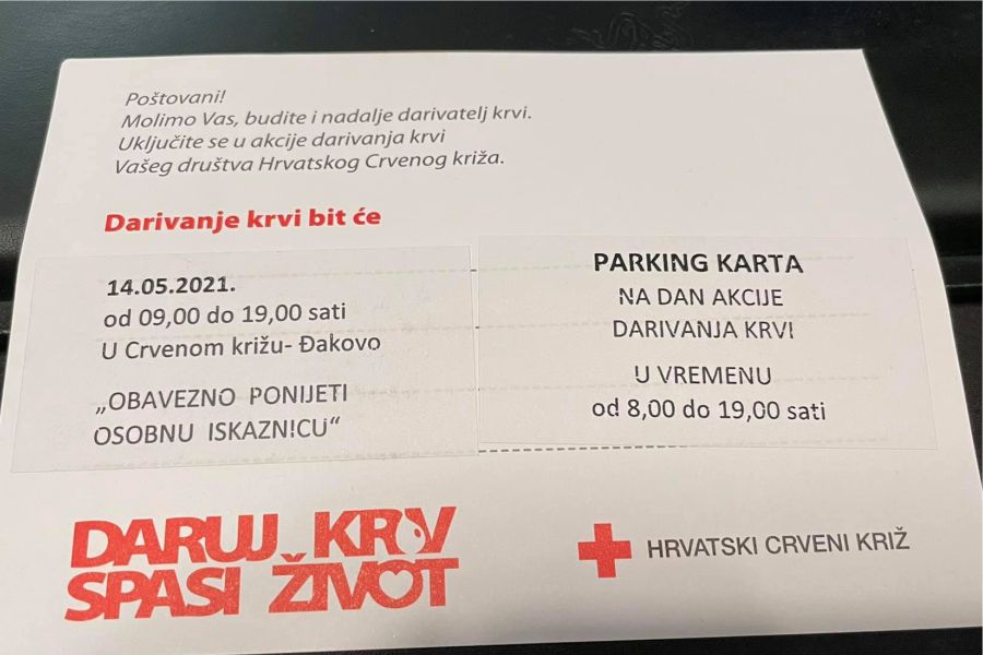 U petak je na rasporedu cjelodnevno darivanje krvi