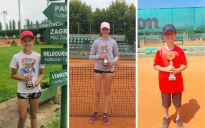 Đakovačke tenisačice i tenisači uspješni u Puli, Vinkovcima i Virovitici