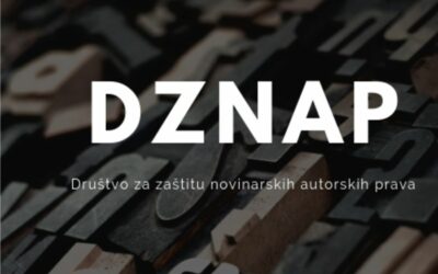 Priopćenje društva za zaštitu novinarskih autorskih prava
