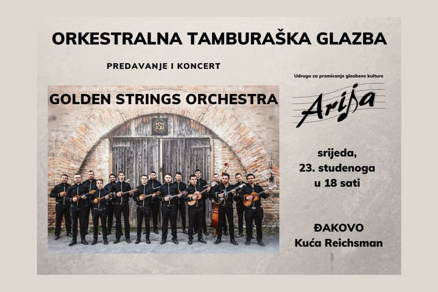 Predavanje i koncert “Orkestralna tamburaška glazba” u Kući Reichsmann