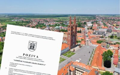 Objavljen javni poziv za za dodjelu Godišnje nagrade Grada Đakova i Povelje zahvalnosti
