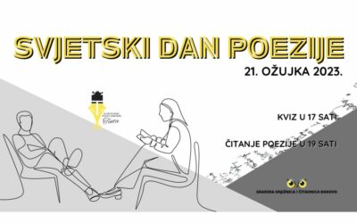 Klub mladih pisaca “Tinta” obilježava Svjetski dan poezije u Gradskoj knjižnici