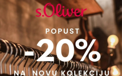 Iskoristite 20% popusta na novu kolekciju u s.Oliveru