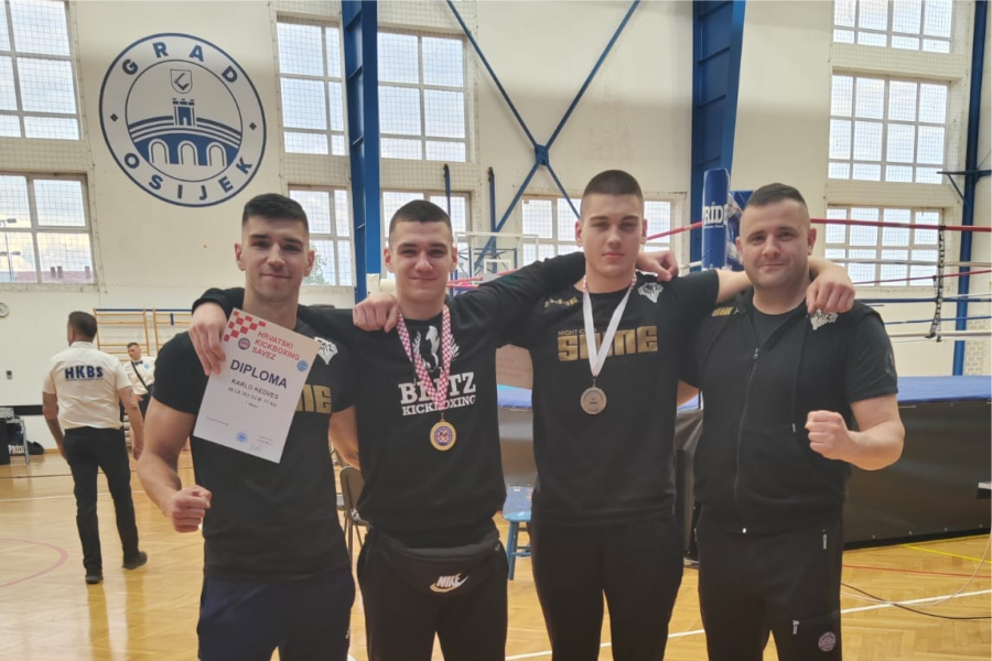 Karlo Kedveš zlatni, a Sandro Nikolić srebrni na Prvenstvu Hrvatske u kickboxingu