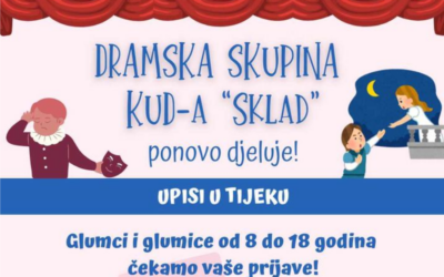 KUD “Sklad” upisuje mlade folkloraše, a nakon nekog vremena oživjeli su i dramsku skupinu