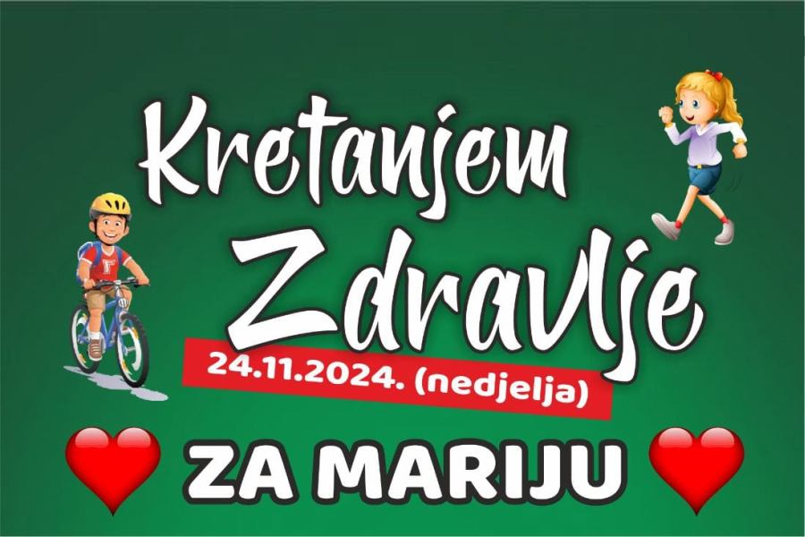 Pomozite Mariji sudjelovanjem u akciji “Kretanjem zdravlje”