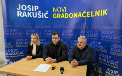 Josip Rakušić održao konferenciju za medije: Ivana Francem kandidatkinja za zamjenicu gradonačelnika