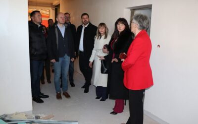 Županica i gradonačelnik obišli radove na novim kapacitetima za Dom za starije i prostor za udrugu „Neven“