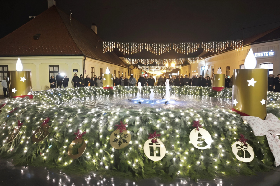 Županica Tramišak upalila treću adventsku svijeću na Strossmayerovom trgu