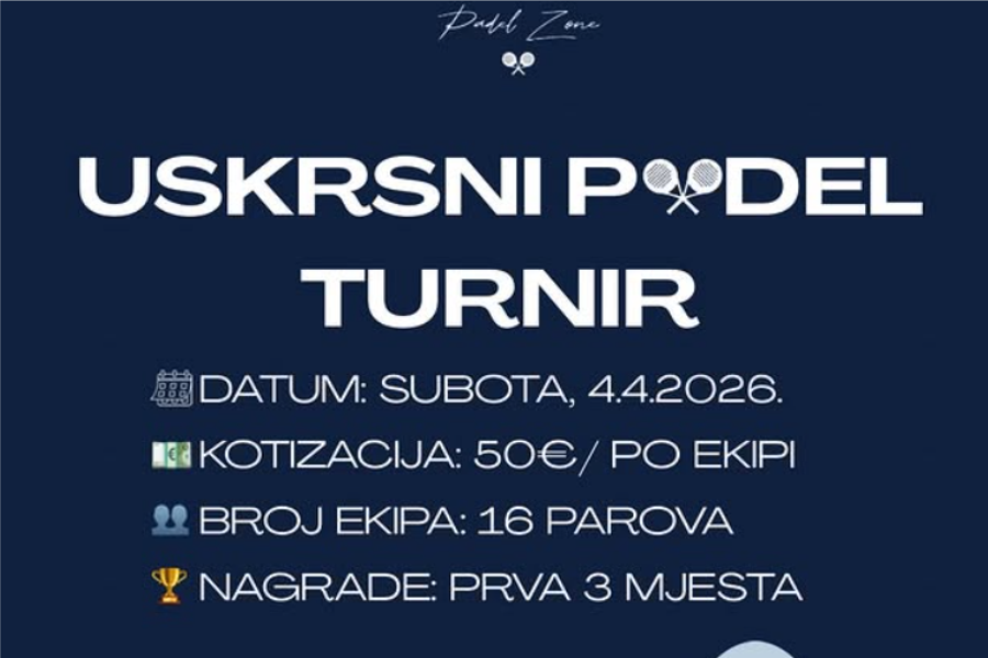 Padel Zone organizira uzbudljiv uskrsni turnir!