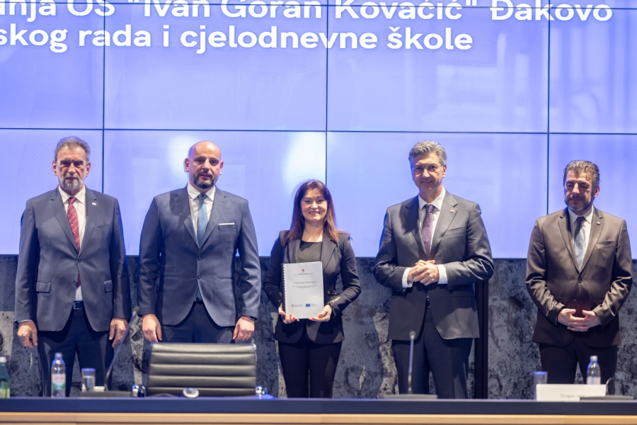 Potpisan ugovor o dogradnji OŠ “Ivan Goran Kovačić” u Đakovu