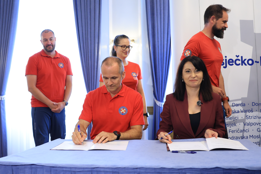 Osječko-baranjska županija s 50.000 eura pomaže u izgradnji zgrade HGSS-a Stanice Osijek