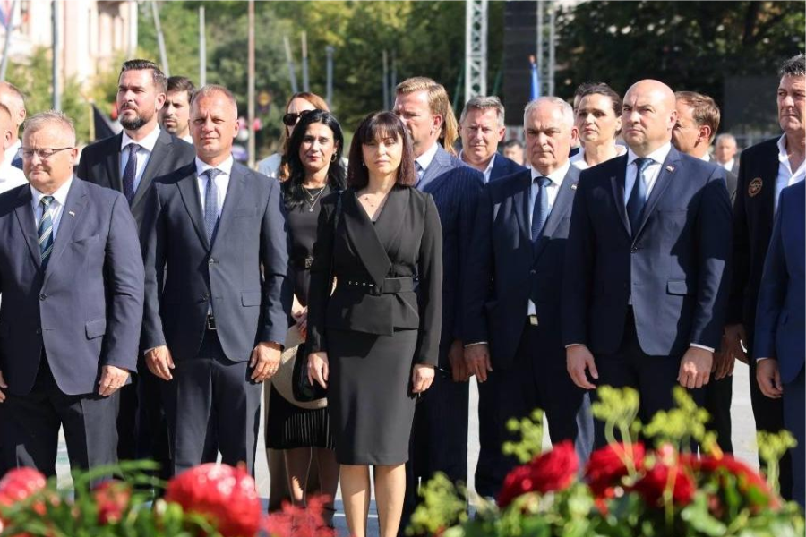 Županica Tramišak na središnjoj svečanosti u povodu Dana pobjede i domovinske zahvalnosti i Dana hrvatskih branitelja u Kninu