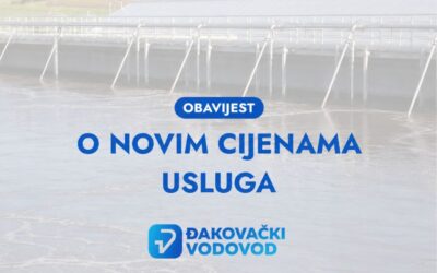 Obavijest o novim cijenama usluga