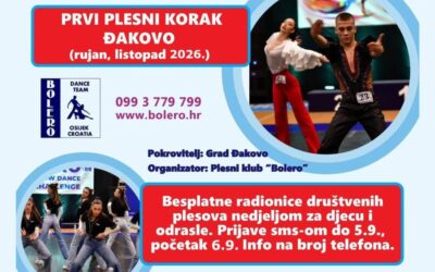 Besplatni plesni projekt „Prvi plesni korak – Đakovo“!