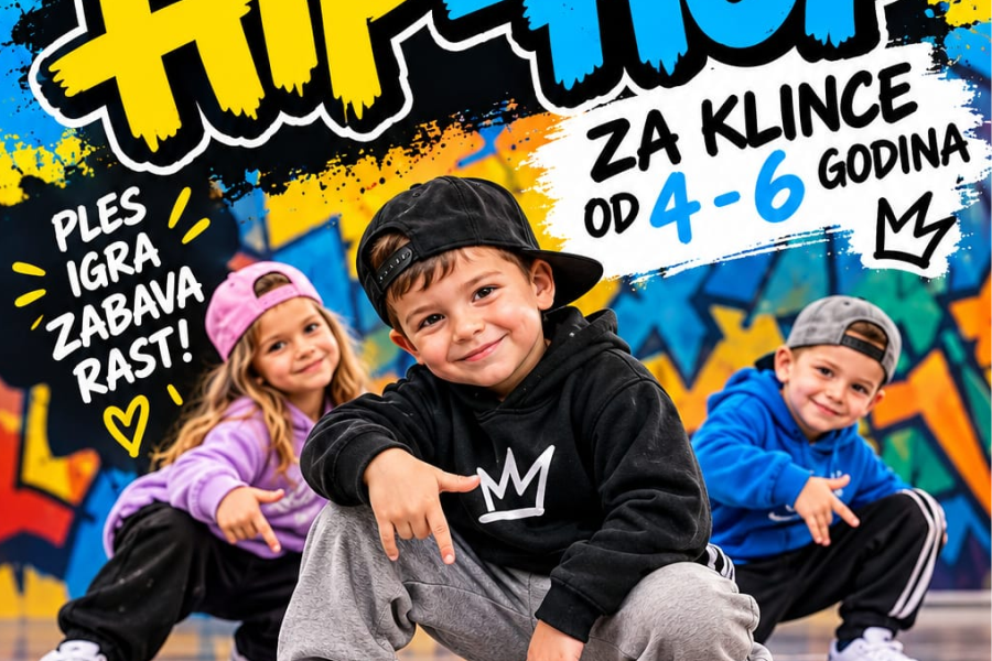 Mali plesači, veliki pokreti: Plesni centar Flash poziva klince od 4 do 6 godina na hip-hop